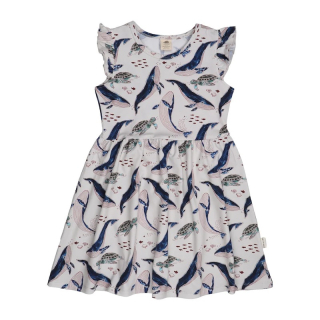 Šaty letní Walkiddy - Whales and Sea Turtles vel.104